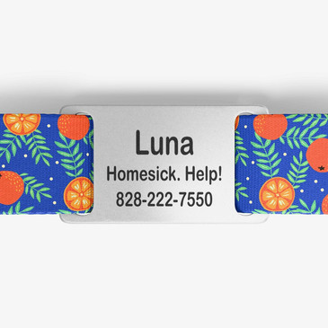 closeup of nameplate personalization